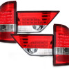 BMW X3 e83 (03-06) LED aizmugurējie lukturi, sarkani/hromēti