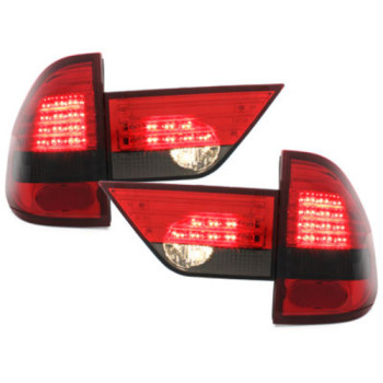BMW X3 e83 (03-06) LED aizmugurejie lukturi, sarkani/tonēti