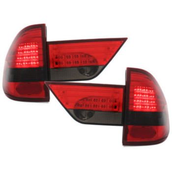 BMW X3 e83 (03-06) LED aizmugurejie lukturi, sarkani/tonēti