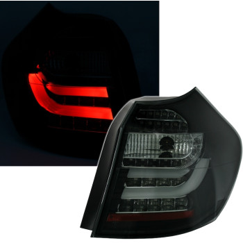 BMW e81/e87 (07-11) LED aizmugurējie lukturi, melni