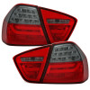 BMW e90 (05-08) LED aizmugurejie lukturi, sarkani/tonēti 2