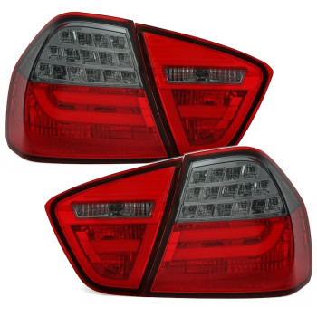 BMW e90 (05-08) LED aizmugurejie lukturi, sarkani/tonēti 2
