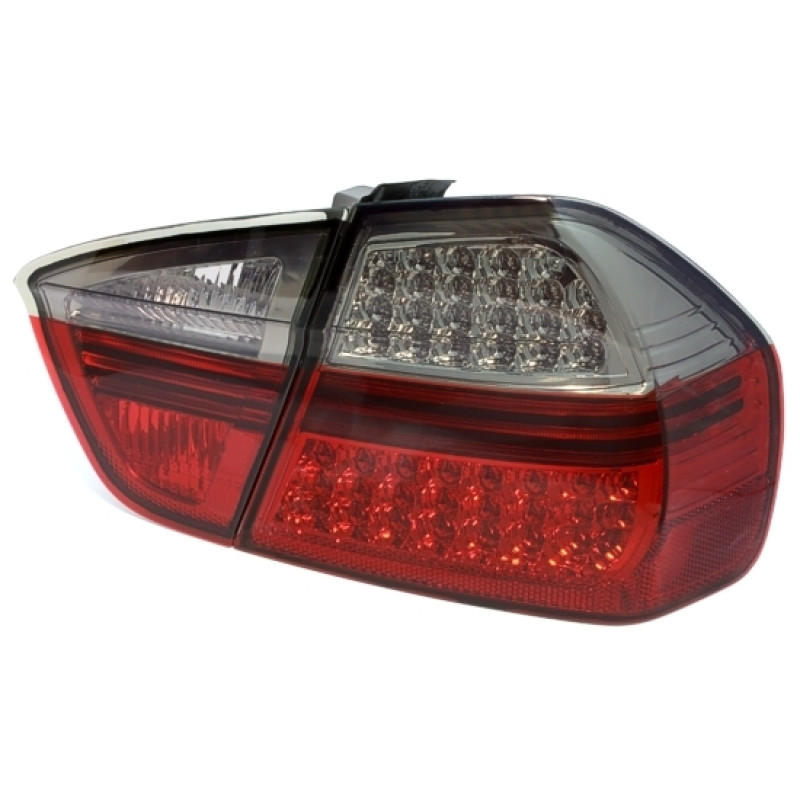 BMW e90 (05-08) LED aizmugurejie lukturi, sarkani/tonēti 2