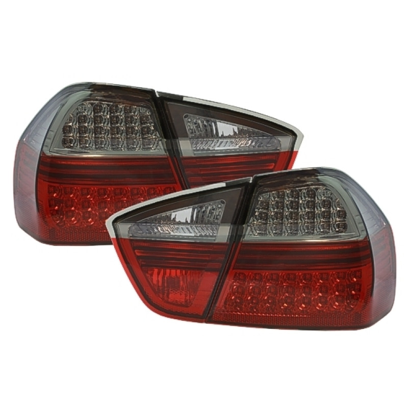 BMW e90 (05-08) LED aizmugurejie lukturi, sarkani/tonēti 2