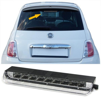 Fiat 500 (07-) LED papildus bremžu signāls, hromēti