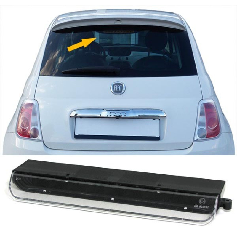Fiat 500 (07-) LED papildus bremžu signāls, tonēti