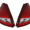 Ford Fiesta MK7 (08-13) LED aizmugurējie lukturi, sarkani/hromēti