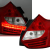 Ford Focus MK3 (11-14) LED aizmugurējie lukturi, sarkani/hromēti