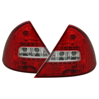Ford Mondeo MK3 (00-07) LED aizmugurējie lukturi, sarkani/hromēti