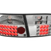 Honda Civic 3D (91-95) aizmugurejie lukturi, LED, hromēti