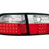 Honda Civic 3D (91-95) LED aizmugurējie lukturi, sarkani/hromēti