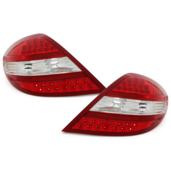 Mercedes SLK r171 (03-10) LED tail lights, red/crystal