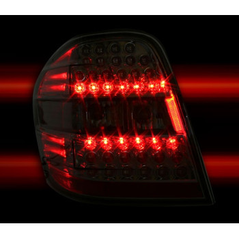 Mercedes ML w164 (05-08) LED aizmugurējie lukturi, sarkani/hromēti 2