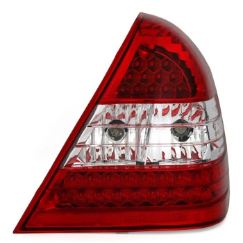 Mercedes w202 (93-00) LED aizmugurējie lukturi, sarkani/hromēti
