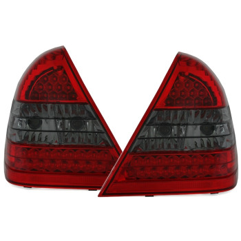 Mercedes w202 (93-00) LED aizmugurējie lukturi, sarkani/tonēti