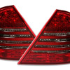 Mercedes w203 (04-07) LED aizmugurējie lukturi, sarkani/tonēti