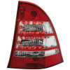 Mercedes w203 T-modell (00-04) LED aizmugurējie lukturi, sarkani/hromēti 2