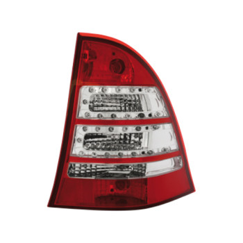 Mercedes w203 T-modell (00-04) LED aizmugurējie lukturi, sarkani/hromēti 2