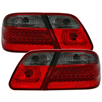 Mercedes w210 (95-02) LED aizmugurējie lukturi, sarkani/tonēti