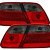 Mercedes w210 (95-02) LED aizmugurējie lukturi, sarkani/tonēti