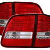 Mercedes w210 T-modell (96-03) LED aizmugurējie lukturi, sarkani/hromēti