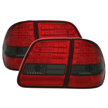 Mercedes w210 T-modell (96-03) LED aizmugurējie lukturi, sarkani/tonēti