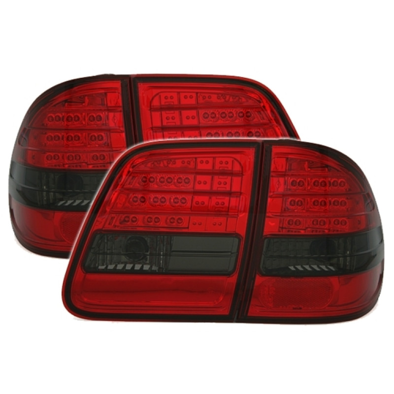 Mercedes w210 T-modell (96-03) LED aizmugurējie lukturi, sarkani/tonēti