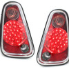 Mini Cooper/One R50 (04-06) LED aizmugurējie lukturi, sarkani/hromēti