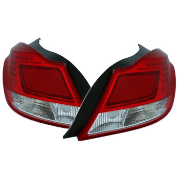 Opel Insignia (08-) LED tail lights, red/crystal