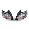 Peugeot 206 (98-09) LED aizmugurējie lukturi, hromēti/melni