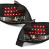 Peugeot 206 (98-09) LED aizmugurējie lukturi, melni