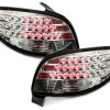 Peugeot 206 (98-09) LED aizmugurējie lukturi, hromēti