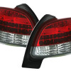 Peugeot 206 (98-06) LED aizmugurējie lukturi, sarkani/hromēti