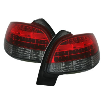 Peugeot 206 (98-06) LED aizmugurejie lukturi, sarkani/tonēti