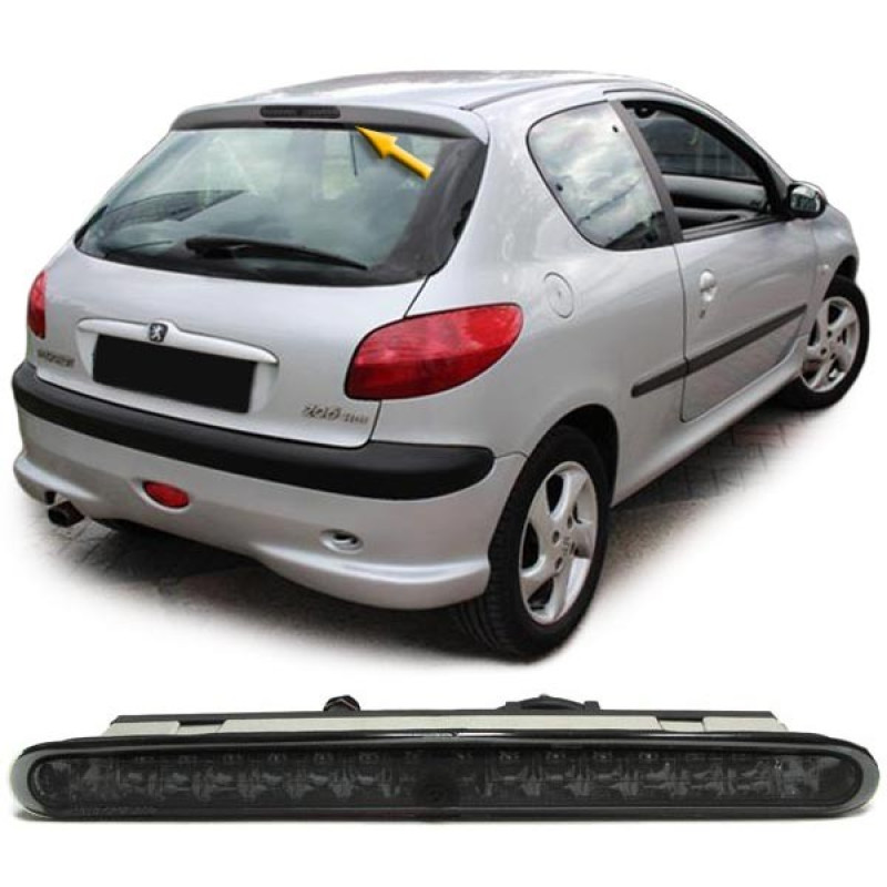 Peugeot 206 (98-) LED papildus bremžu signāls, tonēti