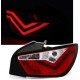 Seat Ibiza 6J (08-) LED aizmugurējie lukturi, sarkani/hromēti 2