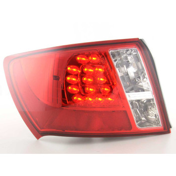 Subaru Impreza sedan (07-12) LED aizmugurējie lukturi, sarkani/hromēti