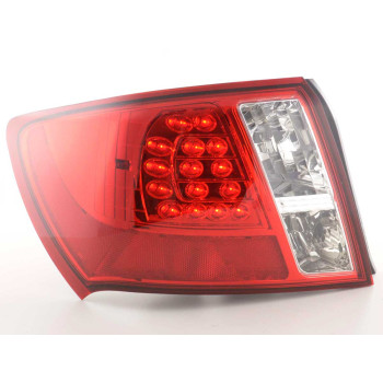 Subaru Impreza sedan (07-12) LED aizmugurējie lukturi, sarkani/hromēti