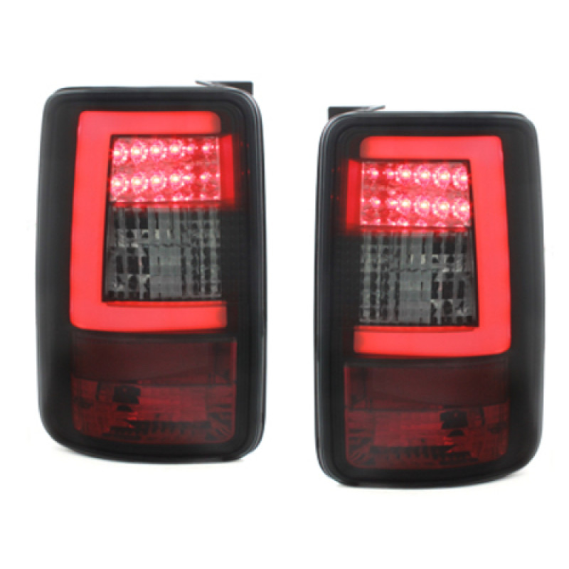 VW Caddy (03-15) LED aizmugurējie lukturi, melni/tonēti