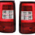VW Caddy (03-15) LED aizmugurējie lukturi, sarkani/hromēti