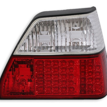 VW Golf 2 (83-91) LED aizmugurējie lukturi, sarkani/hromēti