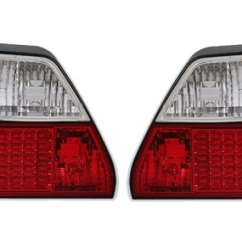 VW Golf 2 (83-91) LED aizmugurējie lukturi, sarkani/hromēti
