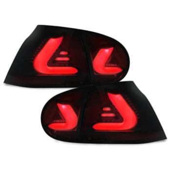 VW Golf 5 (03-09) LED aizmugurējie lukturi, melni/tonēti