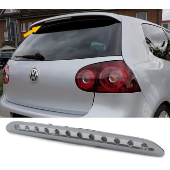 VW Golf 5 (03-08) LED papildus bremžu signāls, hromēti