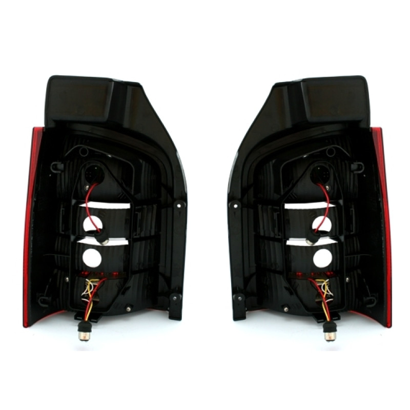 VW T5 (03-09) LED aizmugurējie lukturi, tonēti 2