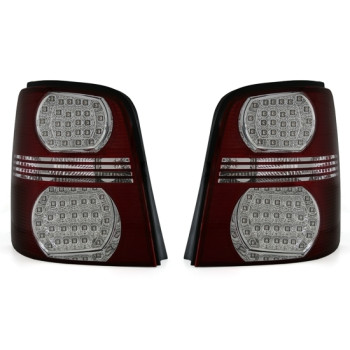 VW Touran 1T (03-10) LED tail lights, red/crystal