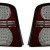 VW Touran 1T (03-10) LED aizmugurējie lukturi, sarkani/hromēti