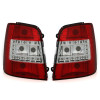 VW Touran 1T (03-10) LED aizmugurējie lukturi, sarkani/hromēti 2