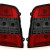 VW Touran 1T (03-10) LED aizmugurējie lukturi, sarkani/tonēti 2