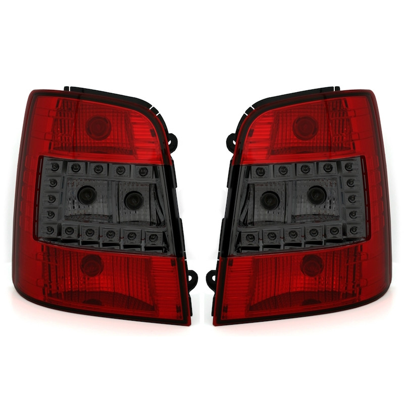 VW Touran 1T (03-10) LED aizmugurējie lukturi, sarkani/tonēti 2